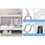 Maxbell 6 Pieces Clothing Chain Hangers Rotating Sturdy Compact Space Saving Hangers