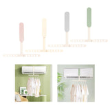 Maxbell Folding Clothes Hanger Versatile Hanging Holder for Dorm Living Room Pink