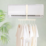 Maxbell Folding Clothes Hanger Versatile Hanging Holder for Dorm Living Room Beige
