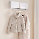 Maxbell Folding Clothes Hanger Versatile Hanging Holder for Dorm Living Room Beige