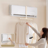 Maxbell Folding Clothes Hanger Versatile Hanging Holder for Dorm Living Room Beige