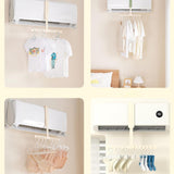 Maxbell Folding Clothes Hanger Versatile Hanging Holder for Dorm Living Room Beige