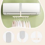 Maxbell Folding Clothes Hanger Versatile Hanging Holder for Dorm Living Room Gray