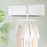 Maxbell Folding Clothes Hanger Versatile Hanging Holder for Dorm Living Room Gray