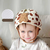Maxbell Baby Helmet No Bumps Lightweight Soft Cushion Cap for 1 Year Old Bear