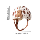 Maxbell Baby Helmet No Bumps Lightweight Soft Cushion Cap for 1 Year Old Bear