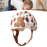 Maxbell Baby Helmet No Bumps Lightweight Soft Cushion Cap for 1 Year Old Bear