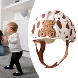 Maxbell Baby Helmet No Bumps Lightweight Soft Cushion Cap for 1 Year Old Bear