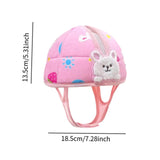 Maxbell Baby Helmet No Bumps Lightweight Soft Cushion Cap for 1 Year Old Rabbit