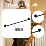 Maxbell Wall Handrail Outdoors for Elderly Kids Versatile with Screw Stairs Grab Bar