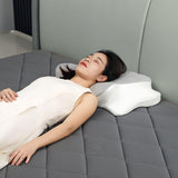 Maxbell Memory Foam Pillow Portable Ergonomic Cervical Pillow for Bedroom Home Hotel