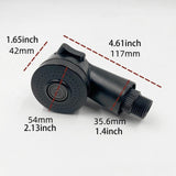Maxbell Shower Head Water Massage 2 Mode Multi Function Faucet for Home SPA Bathroom black