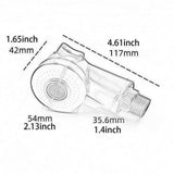 Maxbell Shower Head Water Massage 2 Mode Multi Function Faucet for Home SPA Bathroom white