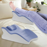 Maxbell Leg Elevate Pillow Waist Support Sit up Pillow for Lounging Watching TV Home with small pillow