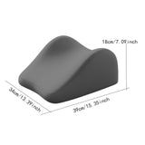 Maxbell Face Down Pillow Memory Foam Wedge Prone Pillow for Lounging Watching Movies dark gray