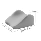 Maxbell Face Down Pillow Memory Foam Wedge Prone Pillow for Lounging Watching Movies gray