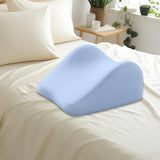 Maxbell Face Down Pillow Memory Foam Wedge Prone Pillow for Lounging Watching Movies blue
