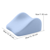 Maxbell Face Down Pillow Memory Foam Wedge Prone Pillow for Lounging Watching Movies blue