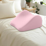 Maxbell Face Down Pillow Memory Foam Wedge Prone Pillow for Lounging Watching Movies pink