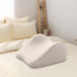 Maxbell Face Down Pillow Memory Foam Wedge Prone Pillow for Lounging Watching Movies beige