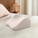 Maxbell Face Down Pillow Memory Foam Wedge Prone Pillow for Lounging Watching Movies beige