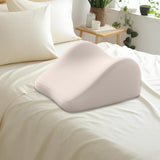 Maxbell Face Down Pillow Memory Foam Wedge Prone Pillow for Lounging Watching Movies beige