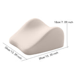Maxbell Face Down Pillow Memory Foam Wedge Prone Pillow for Lounging Watching Movies beige