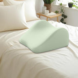 Maxbell Face Down Pillow Memory Foam Wedge Prone Pillow for Lounging Watching Movies green