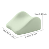 Maxbell Face Down Pillow Memory Foam Wedge Prone Pillow for Lounging Watching Movies green