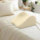 Maxbell Face Down Pillow Memory Foam Wedge Prone Pillow for Lounging Watching Movies yellow