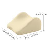 Maxbell Face Down Pillow Memory Foam Wedge Prone Pillow for Lounging Watching Movies yellow