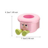 Maxbell Toothbrush Holder Wall Mounted Bathroom Organizer for Hotel Home Accessories Pink