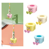Maxbell Toothbrush Holder Wall Mounted Bathroom Organizer for Hotel Home Accessories Pink