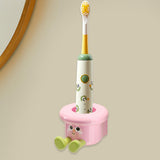 Maxbell Toothbrush Holder Wall Mounted Bathroom Organizer for Hotel Home Accessories Pink