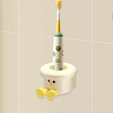 Maxbell Toothbrush Holder Wall Mounted Bathroom Organizer for Hotel Home Accessories White