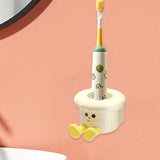 Maxbell Toothbrush Holder Wall Mounted Bathroom Organizer for Hotel Home Accessories White