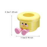 Maxbell Toothbrush Holder Wall Mounted Bathroom Organizer for Hotel Home Accessories Yellow
