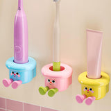 Maxbell Toothbrush Holder Wall Mounted Bathroom Organizer for Hotel Home Accessories Yellow
