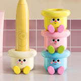 Maxbell Toothbrush Holder Wall Mounted Bathroom Organizer for Hotel Home Accessories Yellow