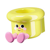 Maxbell Toothbrush Holder Wall Mounted Bathroom Organizer for Hotel Home Accessories Yellow