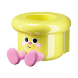 Maxbell Toothbrush Holder Wall Mounted Bathroom Organizer for Hotel Home Accessories Yellow