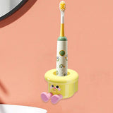 Maxbell Toothbrush Holder Wall Mounted Bathroom Organizer for Hotel Home Accessories Yellow