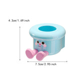 Maxbell Toothbrush Holder Wall Mounted Bathroom Organizer for Hotel Home Accessories Blue