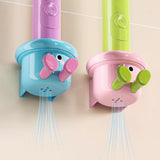 Maxbell Toothbrush Holder Wall Mounted Bathroom Organizer for Hotel Home Accessories Blue