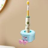 Maxbell Toothbrush Holder Wall Mounted Bathroom Organizer for Hotel Home Accessories Blue