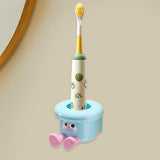 Maxbell Toothbrush Holder Wall Mounted Bathroom Organizer for Hotel Home Accessories Blue