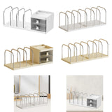Maxbell Bookend with Drawers Versatile Book End for Shelves for Office Home Magazine White