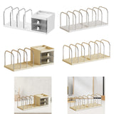 Maxbell Bookend with Drawers Versatile Book End for Shelves for Office Home Magazine White
