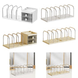 Maxbell Bookend with Drawers Versatile Book End for Shelves for Office Home Magazine White