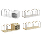 Maxbell Bookend with Drawers Versatile Book End for Shelves for Office Home Magazine White